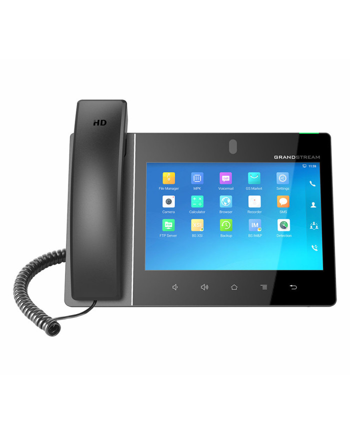 Grandstream GXV3380 IP Android Phone, 16-line, 16 SIP Accounts, 8" Touch Screen, 2MP Camera, Gigabit, POE, Wi-Fi, Bluetooth