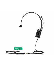 Yealink UH36 Mono Wired USB Headset - USB 2.0, 3.5mm Jack, Certified for use with Microsoft Teams