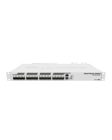 Mikrotik CRS317-1G-16S+RM | Smart Switch, 1 x Gig LAN, 16 x SFP+ cages, Dual Core 800MHz CPU, 1GB RAM