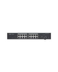 Ruijie RG-ES218GC-P 18-Port Gigabit Smart POE Switch, 16 RJ45 Ports (16 POE/POE+), 2 SFP Slots, 240W PoE power