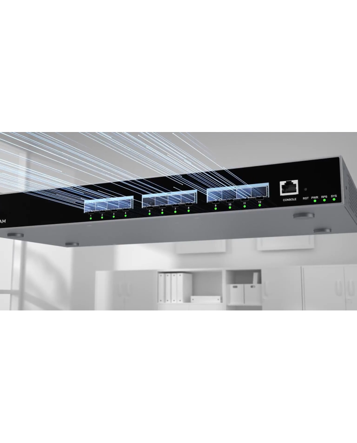 Grandstream GWN7831 L3 Switch 4× Gigabit RJ45 ports, 24× Gigabit SFP ports, and 4× 10 Gigabit SFP+ ports