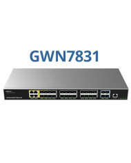 Grandstream GWN7831 L3 Switch 4× Gigabit RJ45 ports, 24× Gigabit SFP ports, and 4× 10 Gigabit SFP+ ports