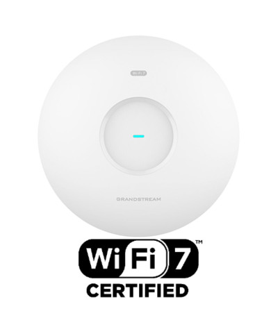 Grandstream GWN7670 Dual-Band 2x2:2 MIMO Wi-Fi 7 Indoor Access Point with DL/UL OFDMA Technology and PoE+ Support
