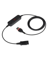 Inbertec U009P P-QD USB-A Adopter with volume and mute button