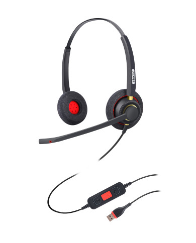 Inbertech UB805DM Professional ENC headset, Dual Microphone Array, MS Teams