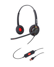 Inbertech UB805DM Professional ENC headset, Dual Microphone Array, MS Teams