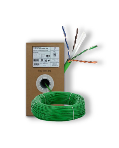 Corning Everon™ VOL6UP4305 Cat.6 U/UTP 4-Pair Network Cable (PVC, Green, 305m)