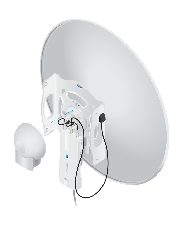 Ubiquiti AF-5G30-S45 – 5 GHz airFiber X  Dish, 30dBi, Slant 45
