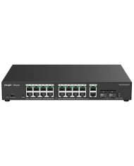 Ruijie RG-ES220GS-P 16-Port 10/100/1000 Mbps PoE+, 2-Port Gigabit, 2-Port SFP, 250W Cloud Managed Switch