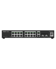 Ruijie RG-ES220GS-P 16-Port 10/100/1000 Mbps PoE+, 2-Port Gigabit, 2-Port SFP, 250W Cloud Managed Switch