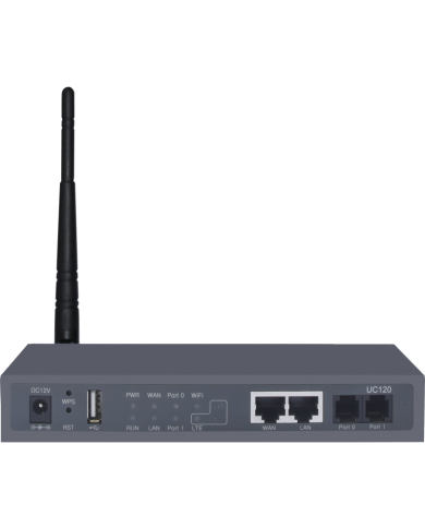 Dinstar UC120-2O1W  2FXO 60 SIP users, 15 concurrent calls with WIfi module