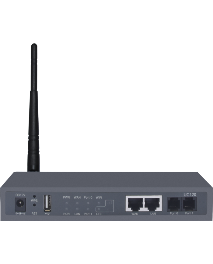 Dinstar UC120-2O1W  2FXO 60 SIP users, 15 concurrent calls with WIfi module