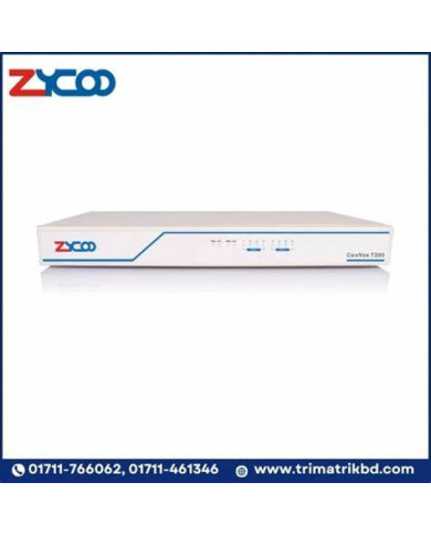 Zycoo CooVox-T200 IP PBX 200 extensions - 80 concurrent calls without modules (8 FXO capacity)