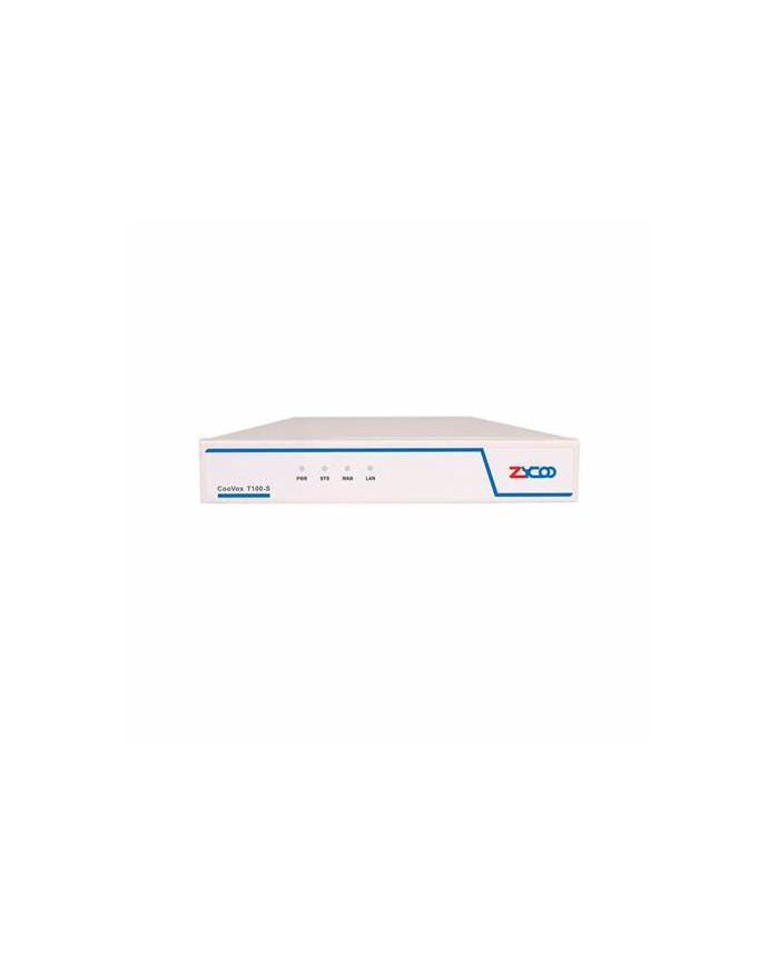 Zycoo CooVox-T200 IP PBX 200 extensions - 80 concurrent calls without modules (8 FXO capacity)