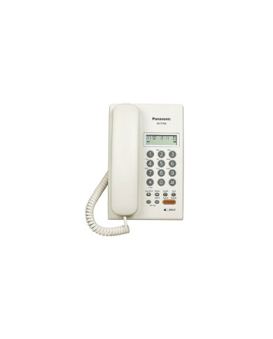 Panasonic KX-TSC75 Corded Landline Telephone, White/black
