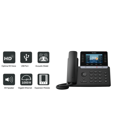 Yealink SIP-T74U Gigabit Business IP Phone w/ 4.3-inch LCD Screen