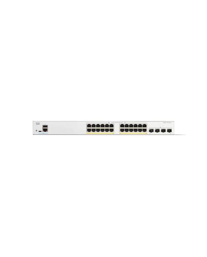 Cisco  C1300-24P-4G  Switch, 24x PoE+ 195W/4x SFP/Rack-mountable