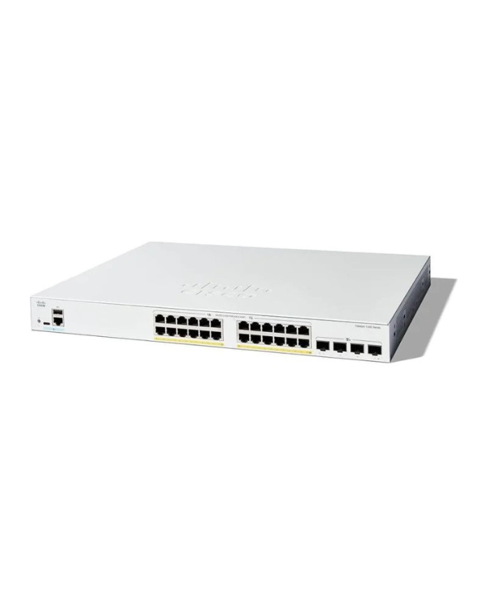 Cisco  C1300-24P-4G  Switch, 24x PoE+ 195W/4x SFP/Rack-mountable
