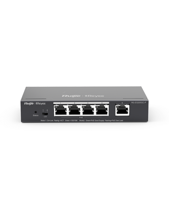 Rayee RG-ES205GC-P, 5-Port Gigabit Smart Cloud Mananged PoE Switch