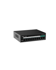 Ruijie RG-ES110FG-P, 8-Port 10/100 Mbps with 2-Port Gigabit Unmanaged PoE Switch