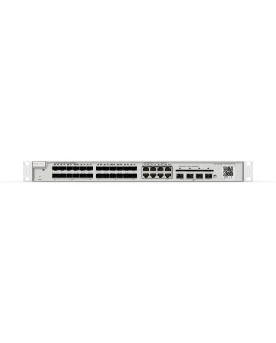 Ruijie Reyee RG-NBS3200-24SFP/8GT4XS Layer 2+ Managed Switch | 24-Port SFP Gig, 8-Port Combo, 4-Port 10G SFP+ Uplink