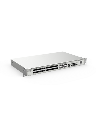 Ruijie Reyee RG-NBS3200-24SFP/8GT4XS Layer 2+ Managed Switch | 24-Port SFP Gig, 8-Port Combo, 4-Port 10G SFP+ Uplink