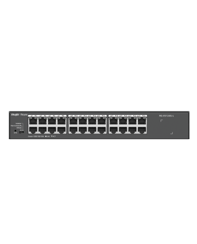 Ruijie RG-ES124G-L, 24-Port 10/100/1000 Mbps Unmanaged Non-PoE Switch