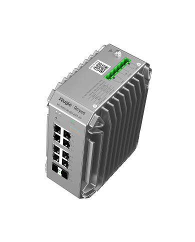 Ruijie Reyee RG-NIS3100-8GT2SFP-HP Industrial Managed Switch, 8-Port Gigabit PoE/PoE+, 2-Port SFP, 240W PoE Power budget
