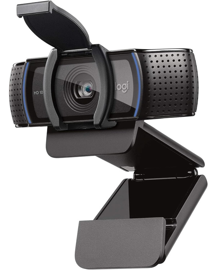 Logitech C920e HD 1080p Mic-Enabled Webcam, Certified for Zoom, Microsoft Teams Compatible, TAA Compliant