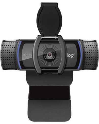 Logitech C920e HD 1080p Mic-Enabled Webcam, Certified for Zoom, Microsoft Teams Compatible, TAA Compliant
