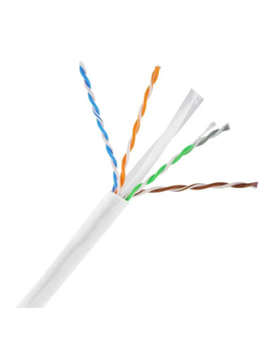UNV UTP CAT6 4-Pair 24AWG Indoor Network Cable, 305m/Roll (CAB-LC3100B-E-IN)