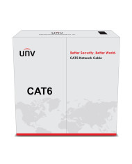 UNV UTP CAT6 4-Pair 24AWG Indoor Network Cable, 305m/Roll (CAB-LC3100B-E-IN)