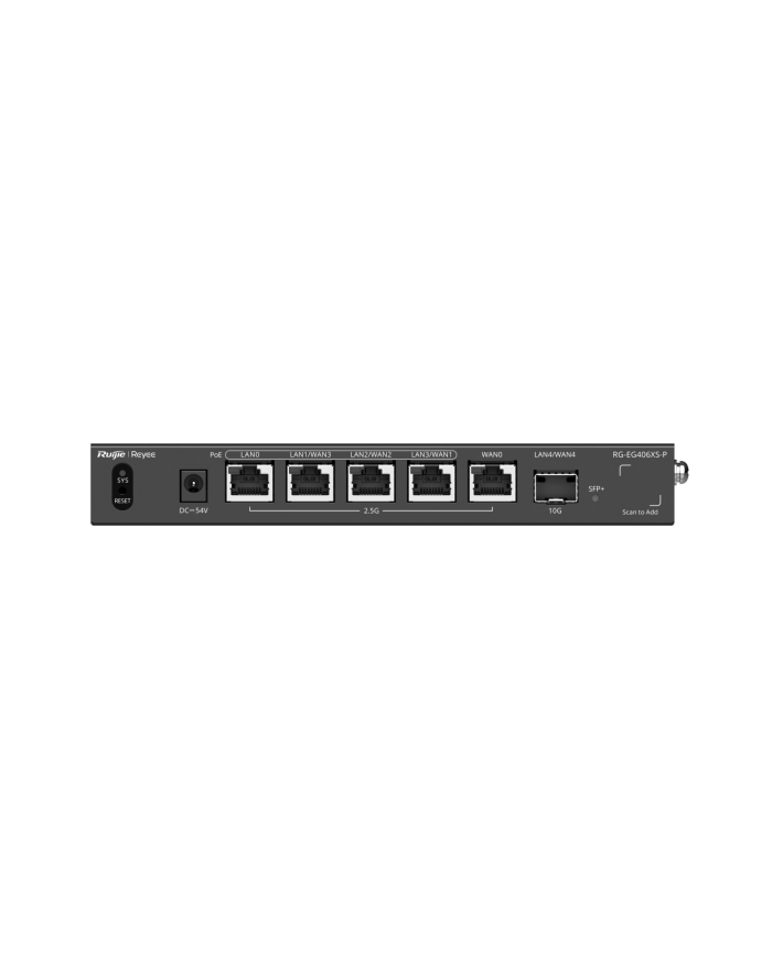 Ruijie RG-EG406XS-P 5-Port (4 PoE/PoE+) 2.5G Cloud Managed Router 1 x 10G Port