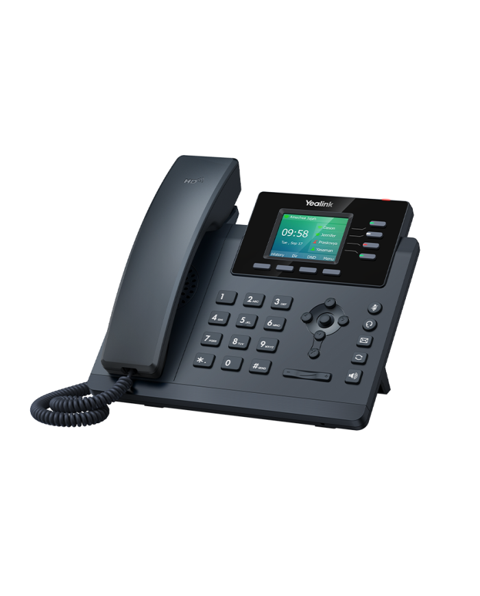 Yealink SIP-T34W IP Desk Phone 4 VoIP Accounts. 2.4-Inch Color Display. Dual-Port Gigabit Ethernet with PSU