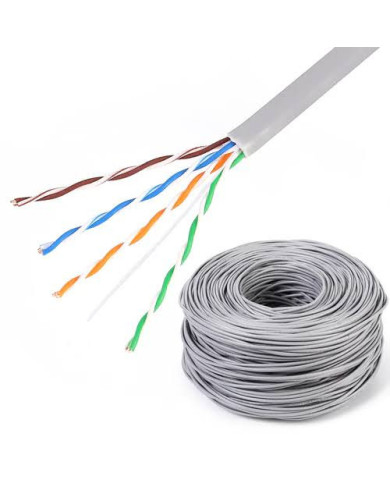 HIKVISIONDS-1LN6UEC0 UTP CAT6 Copper Cable | 24AWG | 305M | Gray | OFC 99.95%