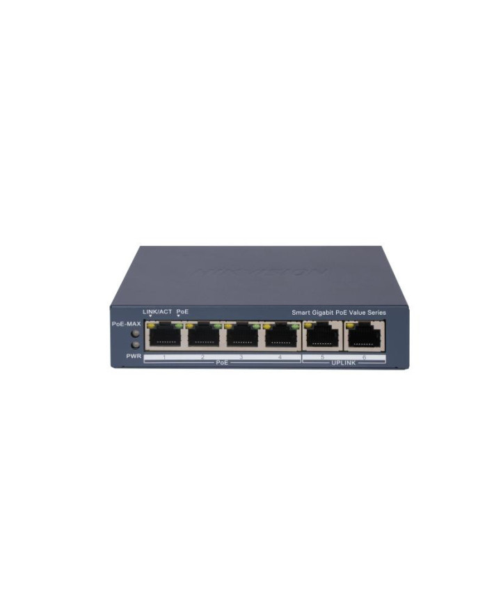 Hikvision DS-3E1506P-E/M 4+2 Port All Giga POE