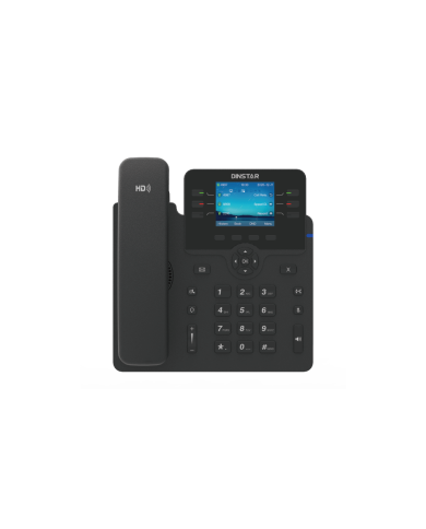 Dinstar C63GP HD Business IP Phone – 2.8" Color Display, 6 SIP Accounts, Dual Gigabit Ports & PoE