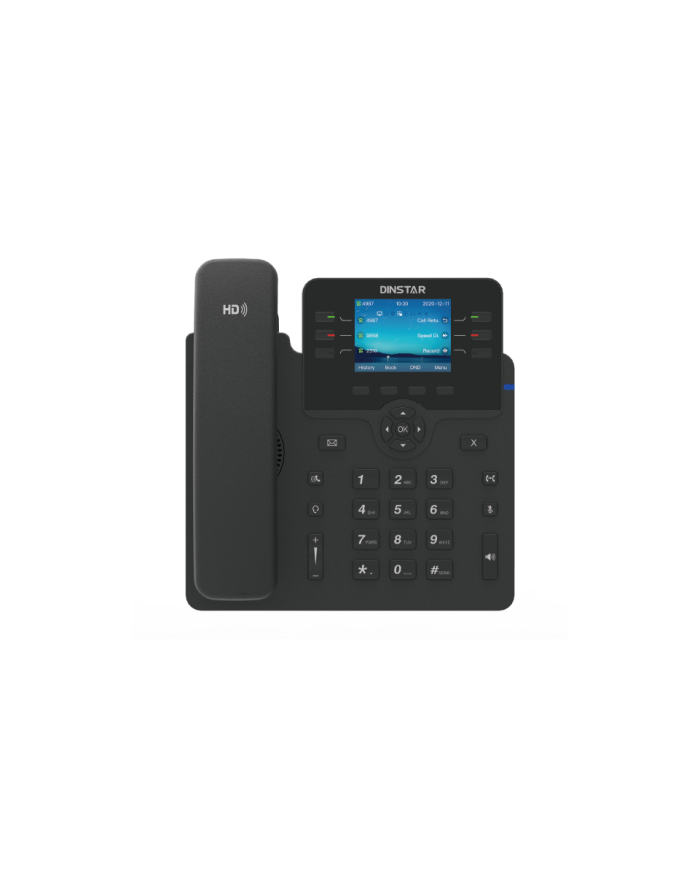 Dinstar C63GP HD Business IP Phone – 2.8" Color Display, 6 SIP Accounts, Dual Gigabit Ports & PoE