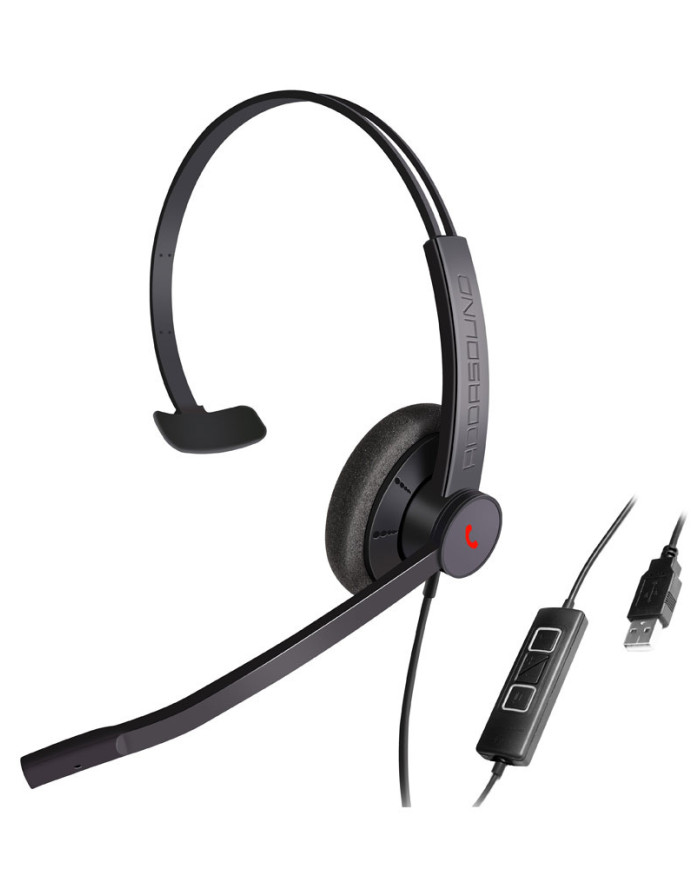 Addasound Epic 301 Monaural Wired USB Headset