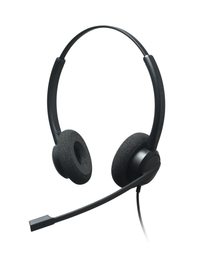 Addasound Crystal UC2732D Binaural Wired USB Headset for Call Center