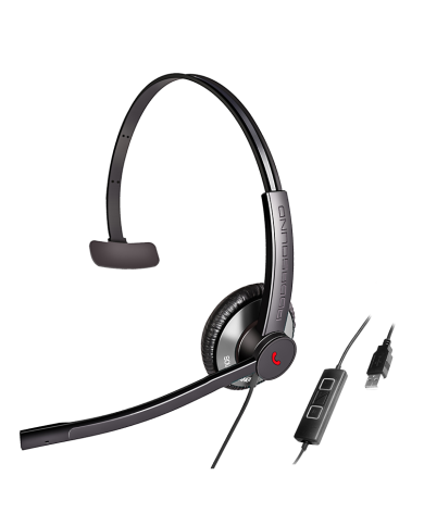 Addasound Epic 511 Monaural Wired USB Headset for Extreme Noisy Environment
