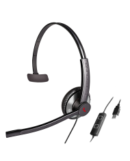 Addasound Epic 511 Monaural Wired USB Headset for Extreme Noisy Environment