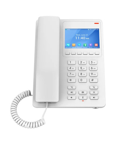Grandstream GHP630 Desktop Hotel IP Phone with 3.5" Color LCD Screen - White (PoE)
