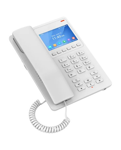 Grandstream GHP630 Desktop Hotel IP Phone with 3.5" Color LCD Screen - White (PoE)