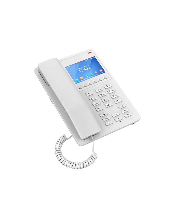 Grandstream GHP630 Desktop Hotel IP Phone with 3.5" Color LCD Screen - White (PoE)