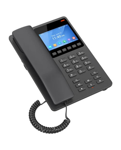 Grandstream GHP631 Desktop Hotel IP Phone with 3.5" Color LCD Screen - Black (PoE)