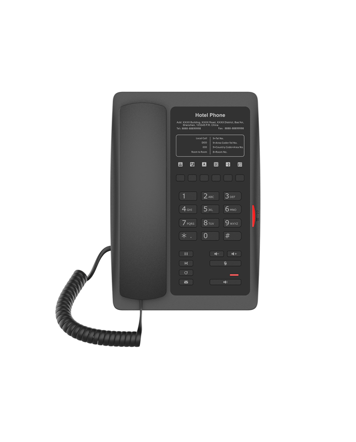 Fanvil H3W Wi-Fi Hotel IP Phone (Dual-Band 2.4G/5G Wi-Fi, 6 Soft Keys, PoE) - Black or White