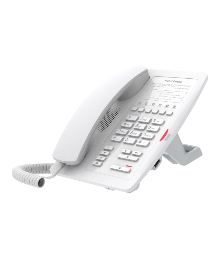 Fanvil H3W Wi-Fi Hotel IP Phone (Dual-Band 2.4G/5G Wi-Fi, 6 Soft Keys, PoE) - Black or White