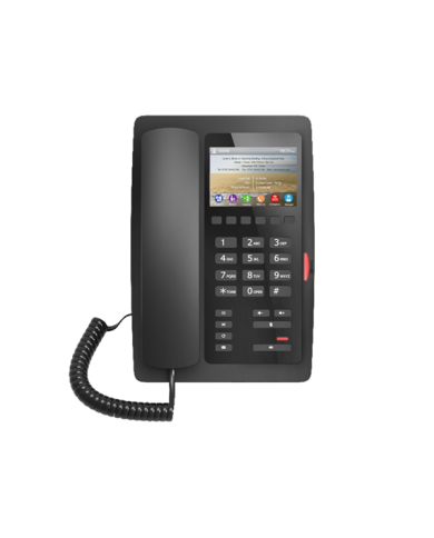 Fanvil H5 High-End Color Screen Hotel IP Phone (3.5-inch Color LCD, 6 Soft Keys, PoE) - Black or White