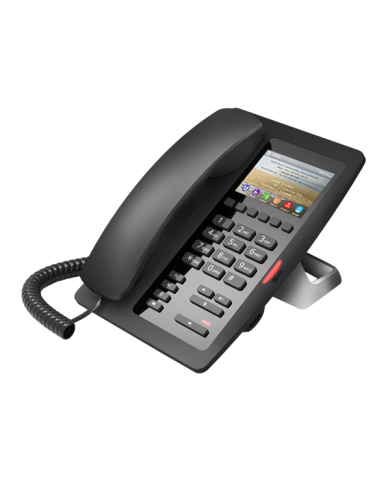 Fanvil H5 High-End Color Screen Hotel IP Phone (3.5-inch Color LCD, 6 Soft Keys, PoE) - Black or White